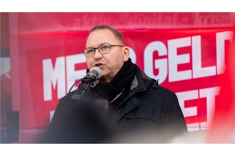 Verdi-Chef Frank Werneke: "Die Mobilisierungsfähigkeit ist gut." (Archivfoto)
