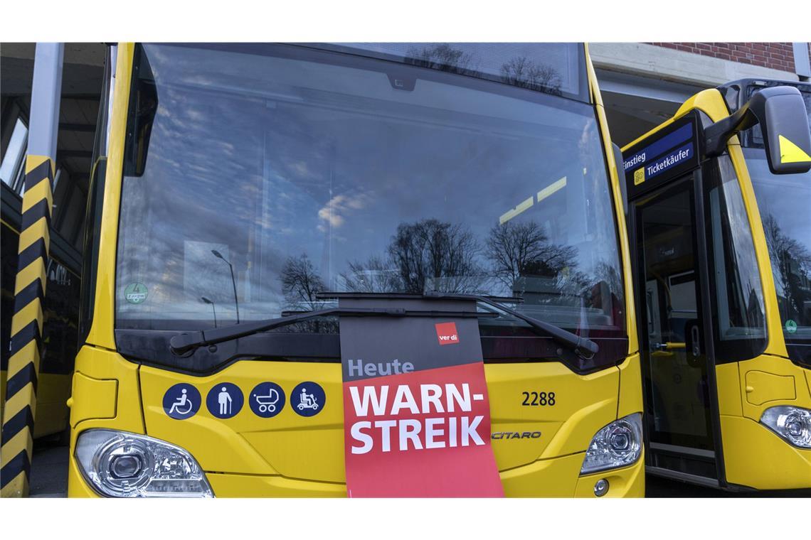 Streik im Nahverkehr in Baden-Württemberg am Montag