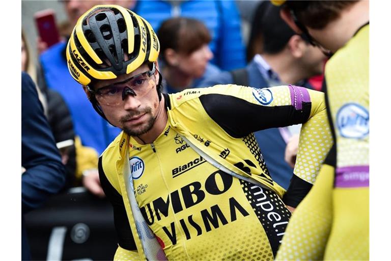 Verlor auf der Königsetappe weiter an Zeit beim 102. Giro d'Italia: Primoz Roglic. Foto: Massimo Paolone/Lapresse/Lapresse via ZUMA Press