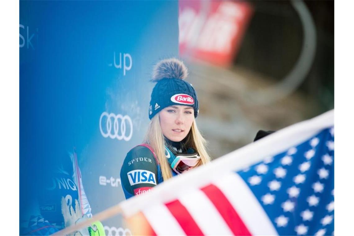 Verpasst den Saisonauftakt in Sölden: Ski-Star Mikaela Shiffrin. Foto: Expa/Michael Gruber/APA/dpa