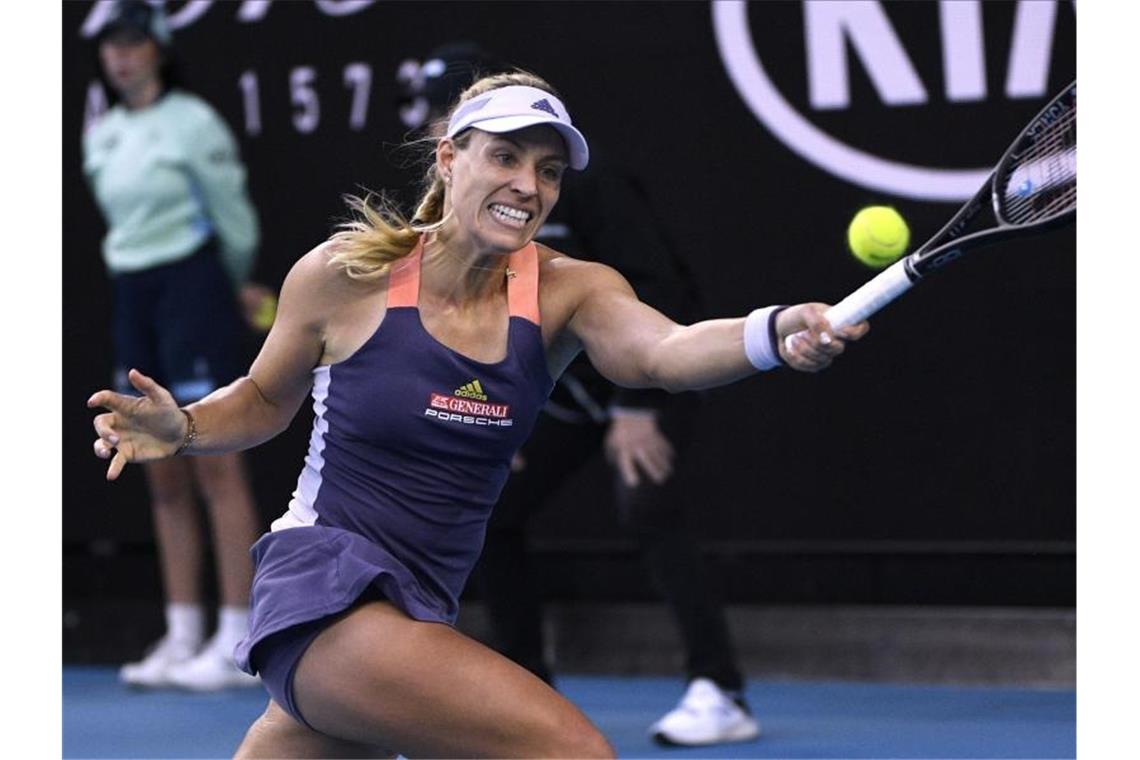 Australian Open: Zverev im Viertelfinale - Kerber raus Verpasste bei den Australian Open das Viertelfinale: Angelique Kerber. Foto: Andy Brownbill/AP/dpa