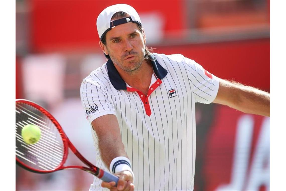 Verpasste bei seinem Kurz-Comeback nur knapp einen Sieg: Tommy Haas. Foto: Andreas Gora/dpa