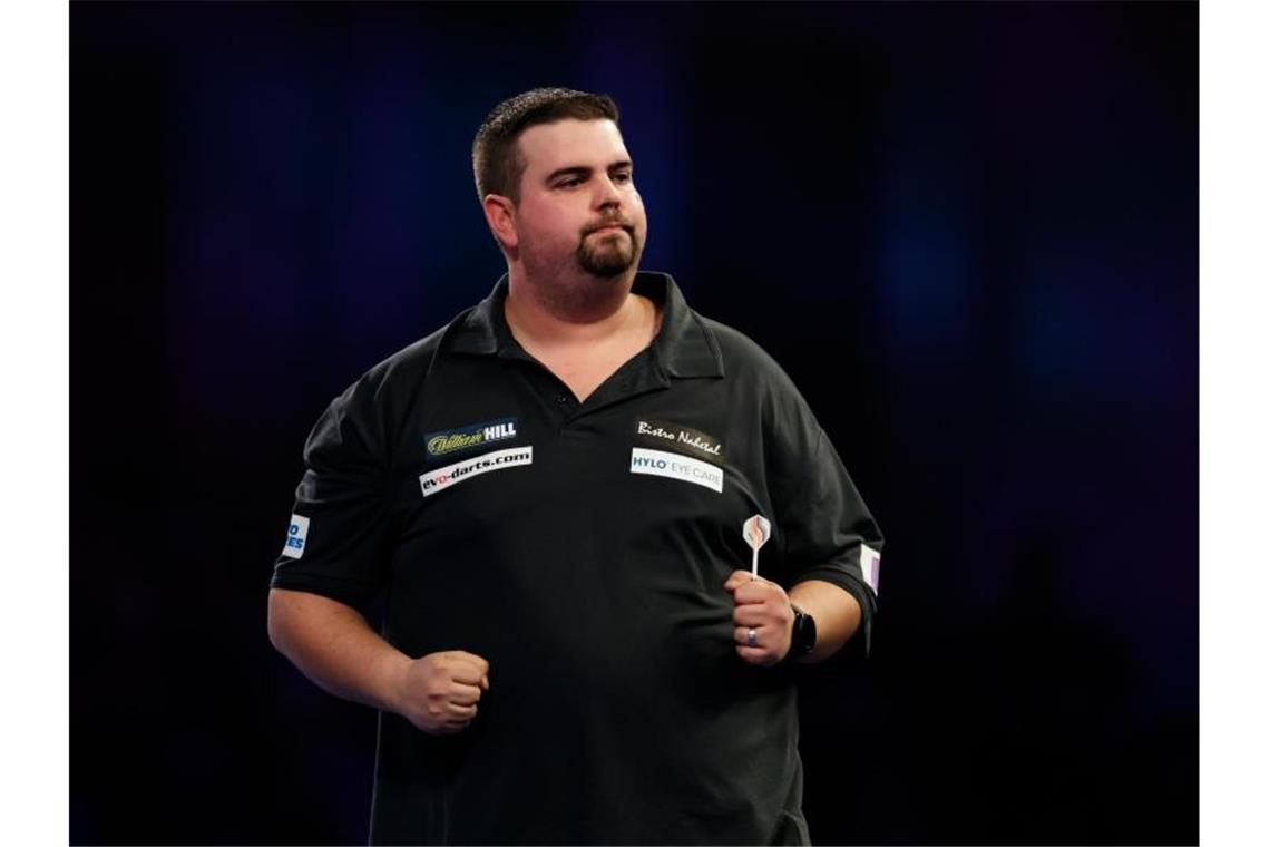 Debütant Kurz überrascht in London - Clemens mit Frust Verpasste die dritte Runde der Darts-WM in London: Gabriel Clemens. Foto: John Walton/PA Wire/dpa