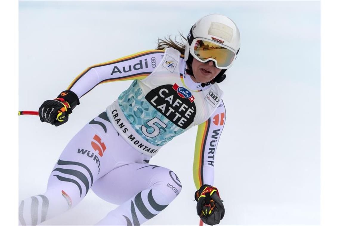 Weidle enttäuscht bei nächster Goggia-Gala in Crans-Montana Verpasste diesmal die Top-10 in Crans-Montana: Kira Weidle. Foto: Alessandro Della Valle/KEYSTONE/dpa