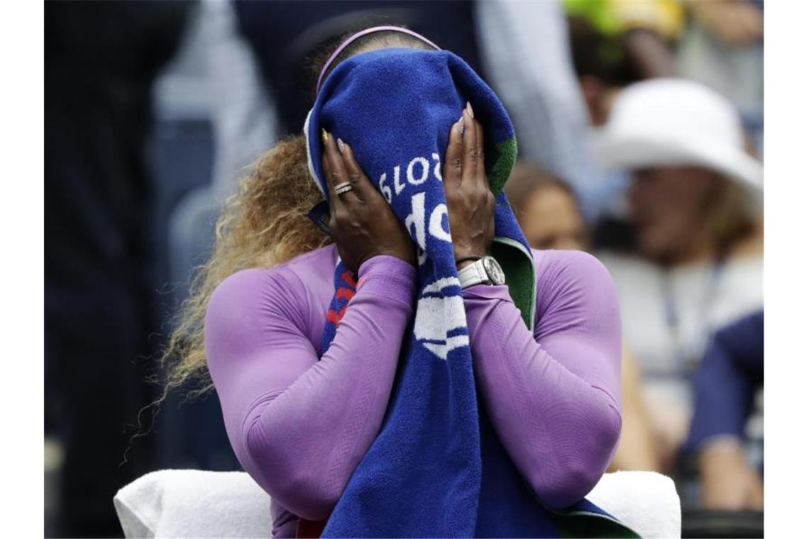 Andreescu verwehrt Tennis-Queen Williams den Rekord Verpasste ihren 24. Grand-Slam-Titel: Serena Williams. Foto: Adam Hunger/AP