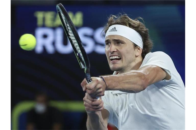 Verpasste mit Deutschlands den Finaleinzug beim ATP Cup: Alexander Zverev. Foto: Hamish Blair/AP/dpa