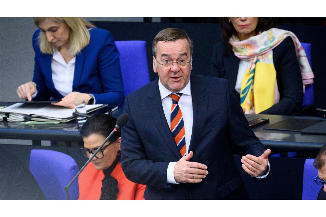 Verteidigungsminister Boris Pistorius (SPD)