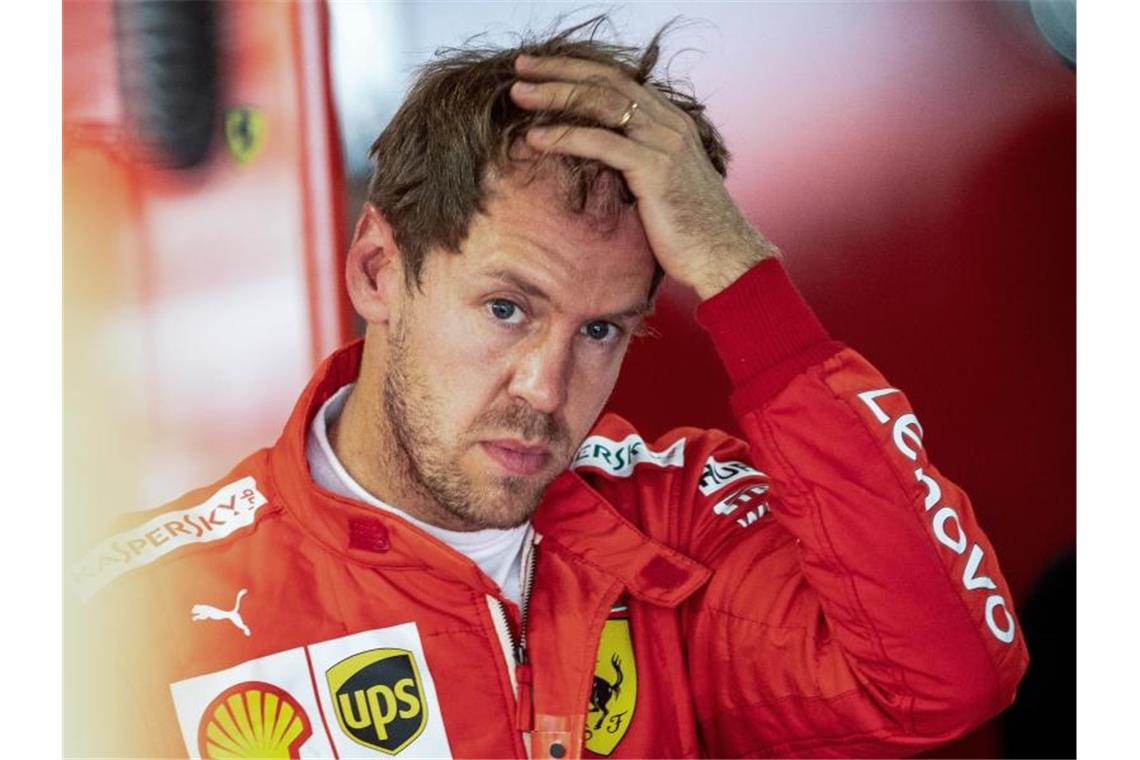 Formel-1-Standort Deutschland als Auslaufmodell Vertritt momentan noch die deutschen Farben in der Formel 1: Ferrari-Pilot Sebastian Vettel. Foto: Fabian Sommer/dpa