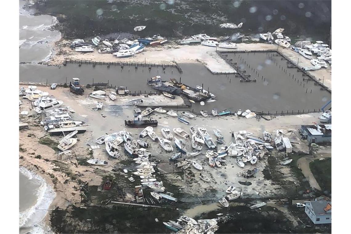 Verwüstung in einem Yachthafen, nachdem „Dorian“ auf den Bahamas schwere Schäden angerichtet hat. Foto: U.S. Coast Guard Station Clearwater/AP