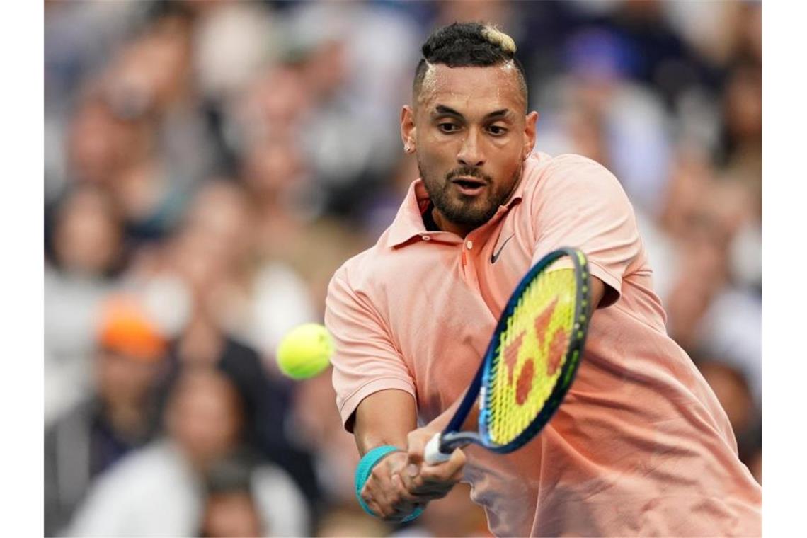 Verzichtet auf einen Start bei den US Open: Nick Kyrgios. Foto: Michael Dodge/AAP/dpa