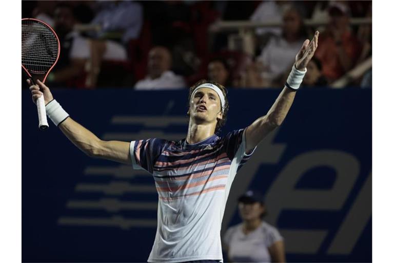 Verzweifelt: Für Alexander Zverev war in Acapulco früh Endstation. Foto: Rebecca Blackwell/AP/dpa