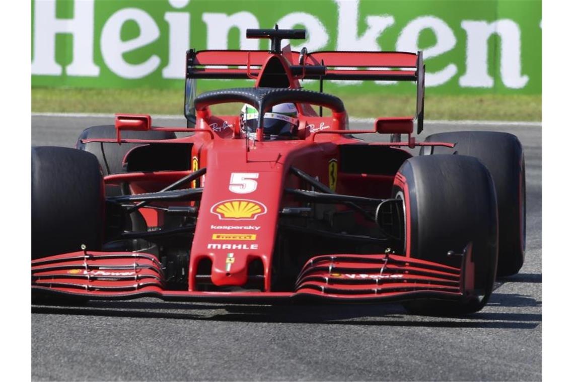 Vettel ist in Monza zum fünften Mal in dieser Formel-1-Saison vorzeitig in der Qualifikation ausgeschieden. Foto: Jennifer Lorenzini/Pool Reuters/AP/dpa