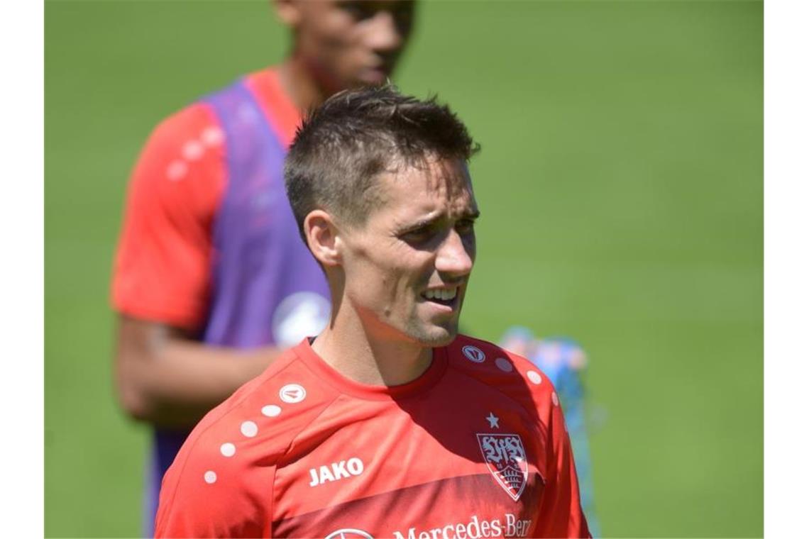 VfB: Klement noch nicht zurück im Mannschaftstraining VfB-Neuzugang Philipp Klement. Foto: Maximilian Haupt/Archivbild
