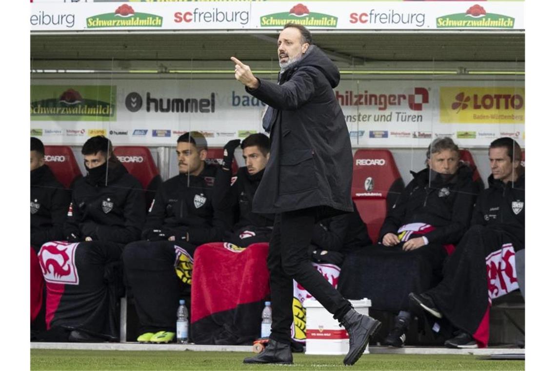 Trotz Führungszoff: VfB strebt Heimsieg gegen Mainz an VfB-Trainer Pellegrino Matarazzo wünscht sich endlich einen Heimsieg in der Bundesliga. Foto: Tom Weller/dpa