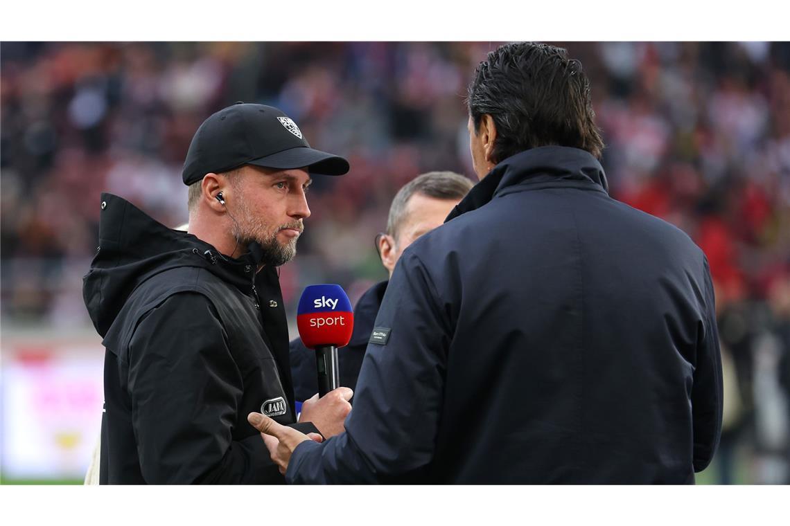 VfB-Trainer Sebastian Hoeneß wollte mit dem VfB Stuttgart gegen Borussia Dortmund punkten, um weiter im Rennen um die Champions-League-Plätze zu bleiben.