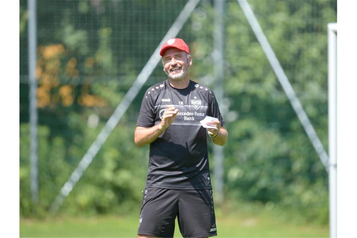 VfB-Trainer Tim Walter. Foto: Maximilian Haupt/Archivbild
