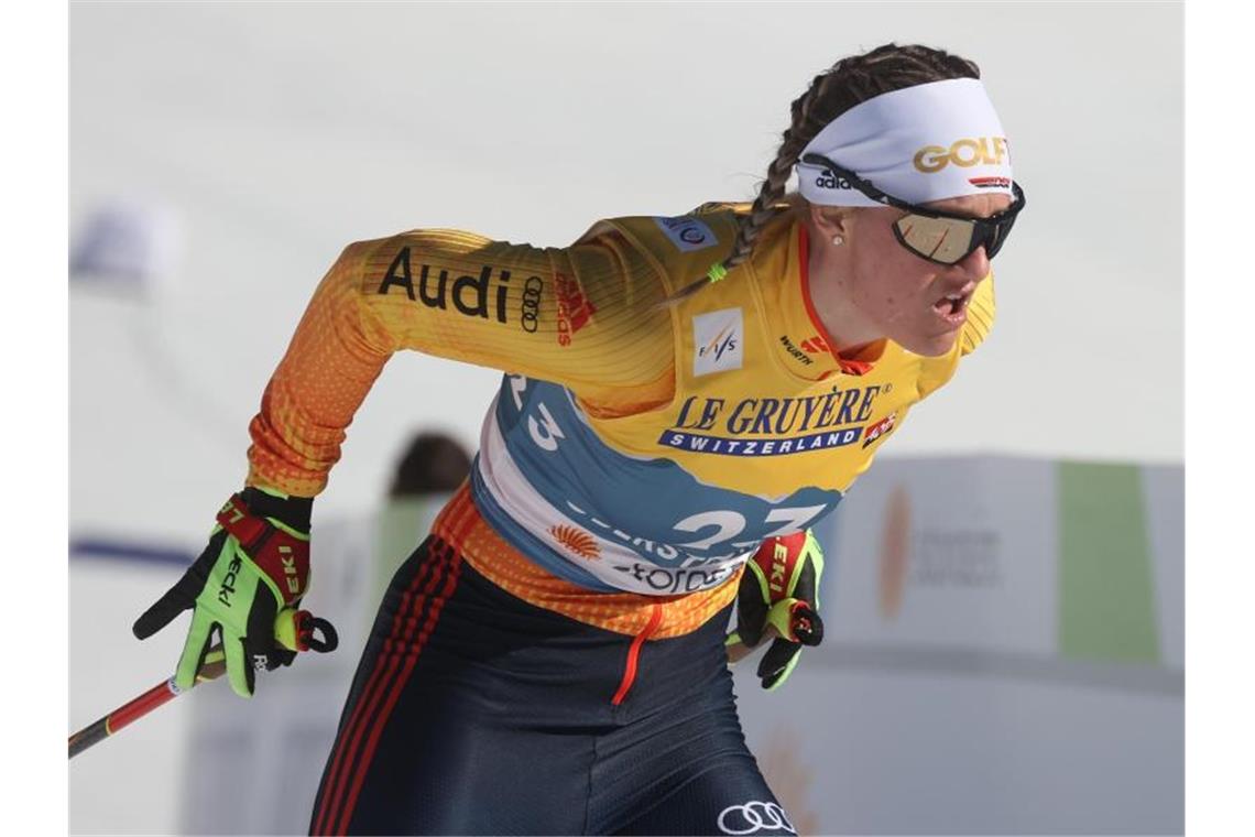 Victoria Carl belegt als beste Deutsche über zehn Kilometer im Freistil Rang 14. Foto: Karl-Josef Hildenbrand/dpa