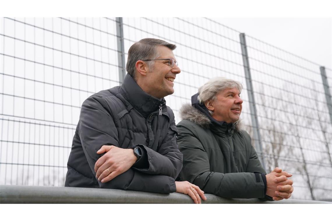 Viel auf den Sportplätzen unterwegs: Die DFB-Vize-Präsidenten Matthias Schöck aus Württemberg und der Badener Ronny Zimmermann (re.).