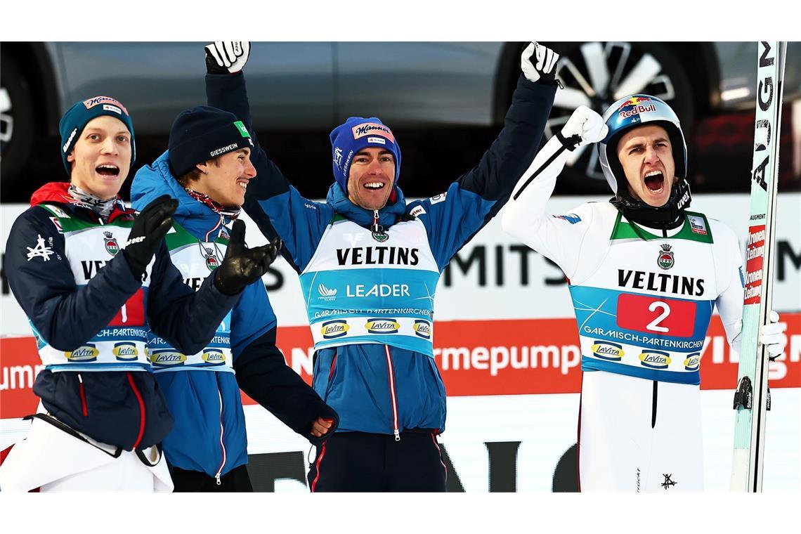Österreich dominiert die Tournee: Mit "Gaudi" ins Heimspiel Viel Grund zur Freude: Österreichs Skispringer dominieren die Vierschanzentournee.