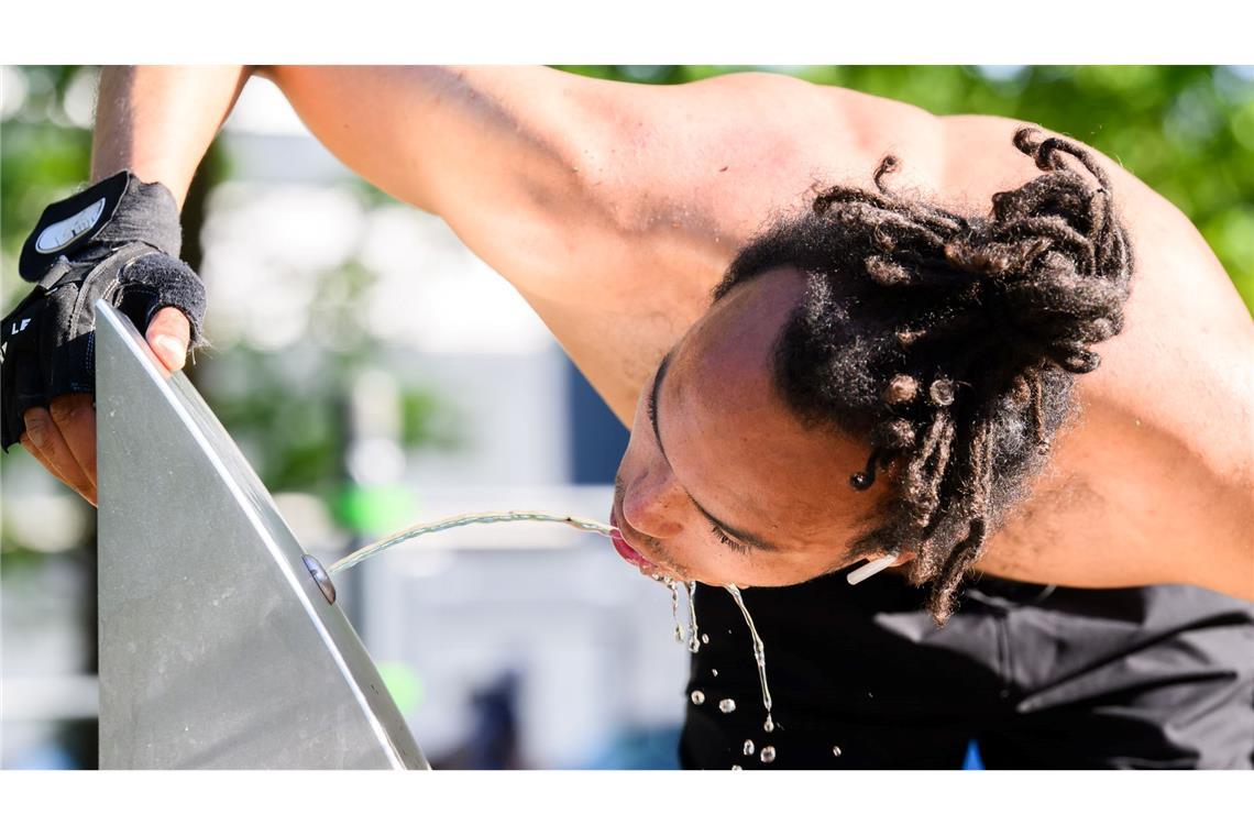 Viel trinken, lautete die Devise in der Hitze.