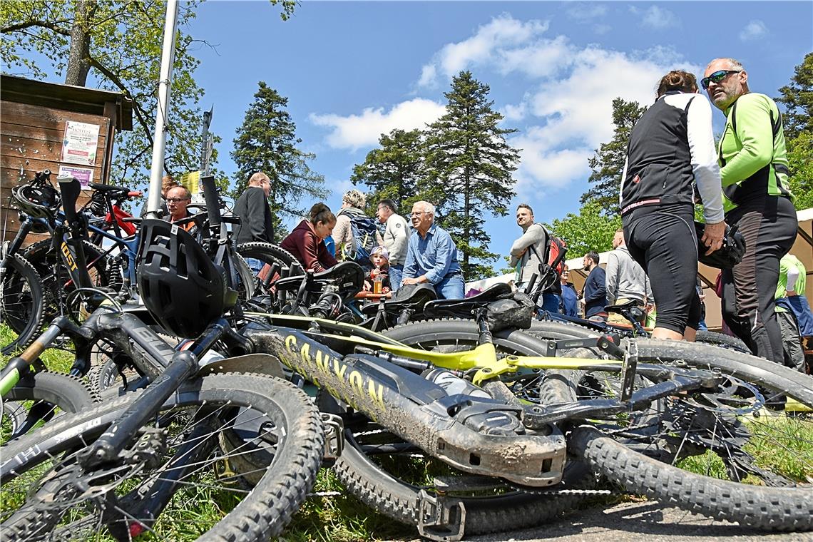 Viele Besucher waren an diesem Tag mit dem E-Bike unterwegs.