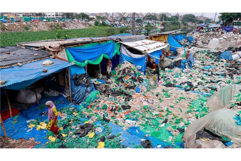 Viele Entwicklungsländer versinken mangels Recyclingmöglichkeiten in Plastikmüll. (Archivbild)