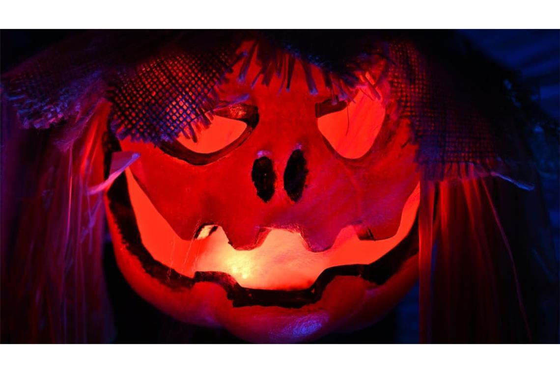 Viele legen sich zur Halloween-Zeit gruselige Dekoration für ihre Gärten zu.