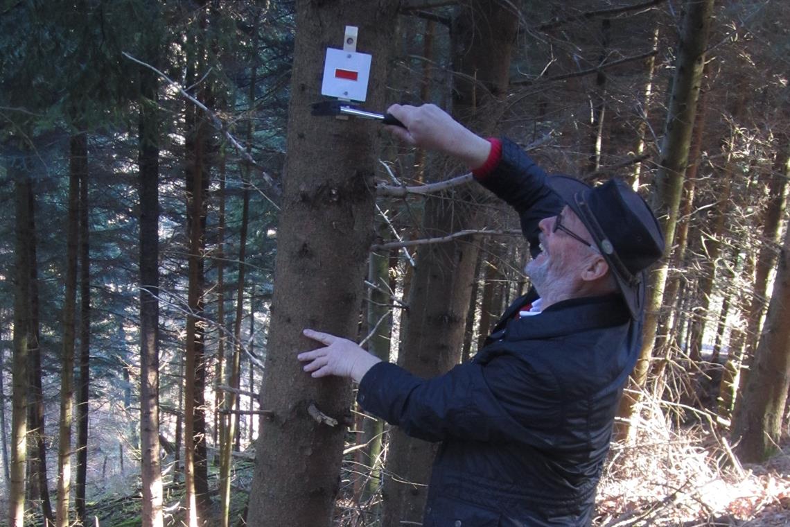 Vielerorts fehlen Leute wie Albrecht Winter, die dafür sorgen, dass Wanderer sich im Schwäbischen Wald nicht verlaufen. Foto: privat