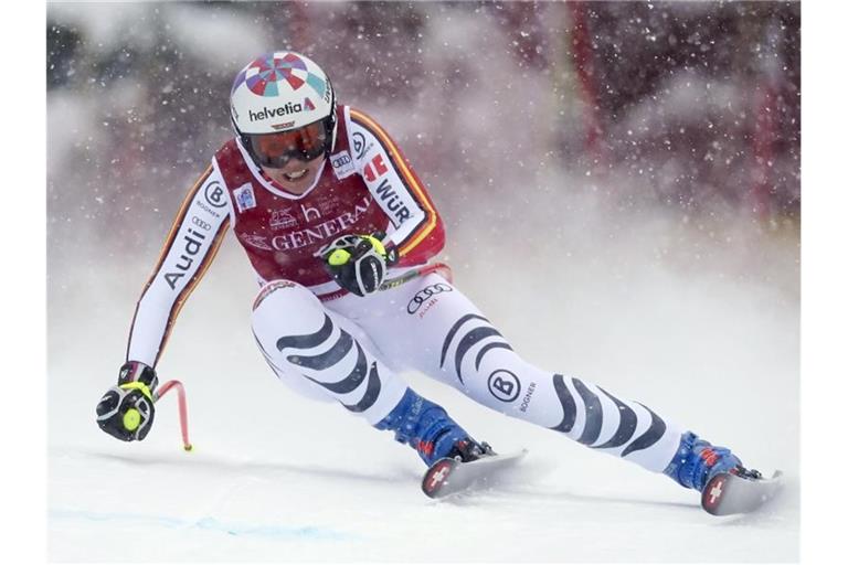 Viktoria Rebensburg kam in Lake Louise auf Rang vier. Foto: Frank Gunn/The Canadian Press/AP/dpa