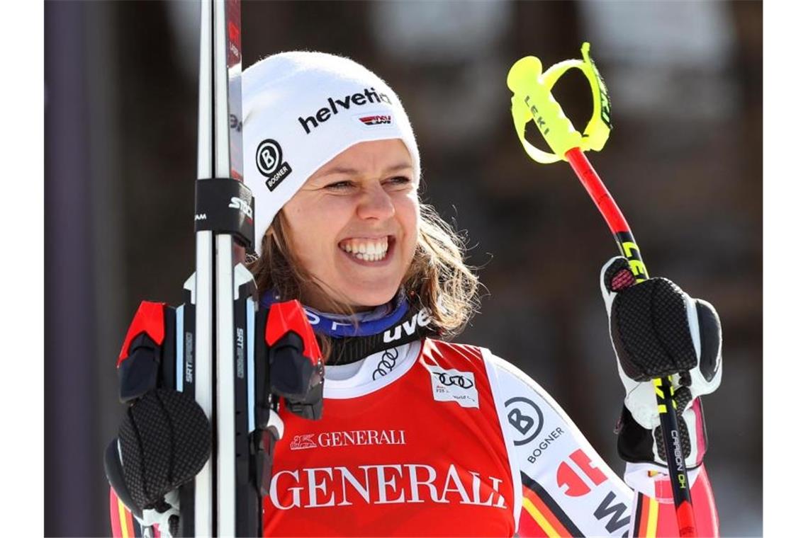 Viktoria Rebensburg will auch im Super-G gewinnen. Foto: Stephan Jansen/dpa