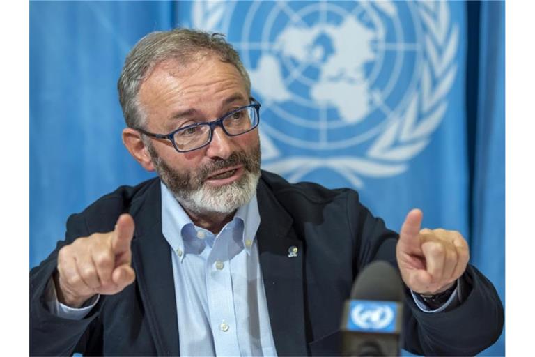 Vincent Cochetel, UNHCR-Beauftragter für die Situation der Flüchtlinge auf der zentralen Mittelmeerroute. Foto: Martial Trezzini/Keystone/AP/dpa
