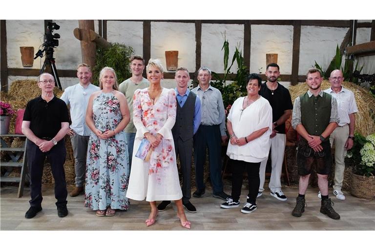 V.l.: Walter, Daniel, Insa, Friedrich, Inka Bause, Christopher, Johann, Simone, Basti, Michi, Herbert