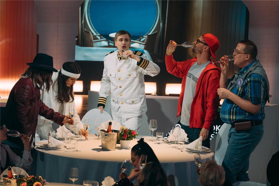 (v.l.n.r.) Nico Santos; Andrea Petkovic; Till Reiners; Joko Winterscheidt; Jonny