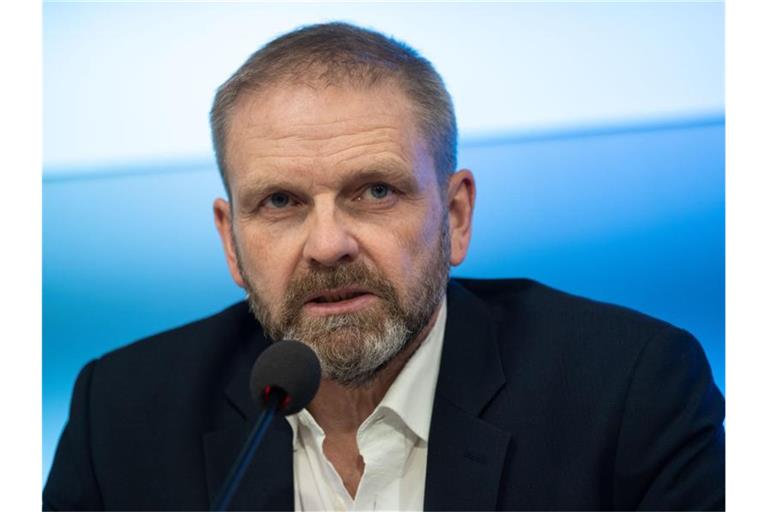 Volker Ratzmann nimmt an einer Regierungspressekonferenz teil. Foto: Marijan Murat/dpa/Archiv