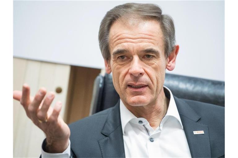 Volkmar Denner, Vorsitzender der Geschäftsführung der Robert Bosch GmbH. Foto: Sebastian Gollnow/Archivbild