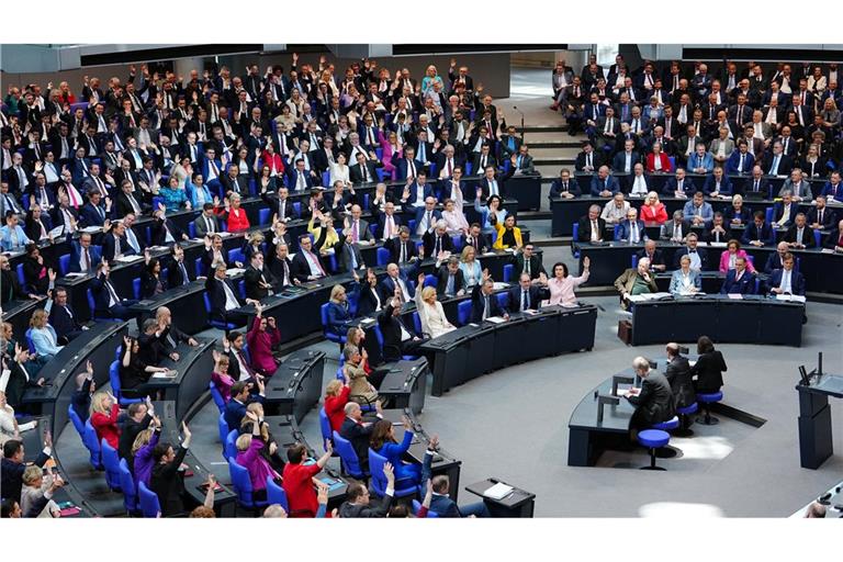 Volles Haus bei der ersten Sitzung des neuen Bundestages.
