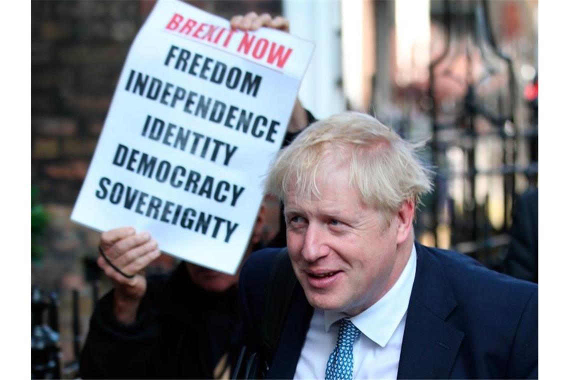 Vollmundig wie immer: Boris Johnson. Foto: Yui Mok/PA