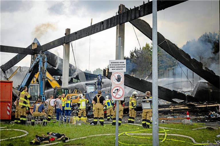 Vom Gebäude ist nicht mehr viel übrig. Foto: Alexander Becher