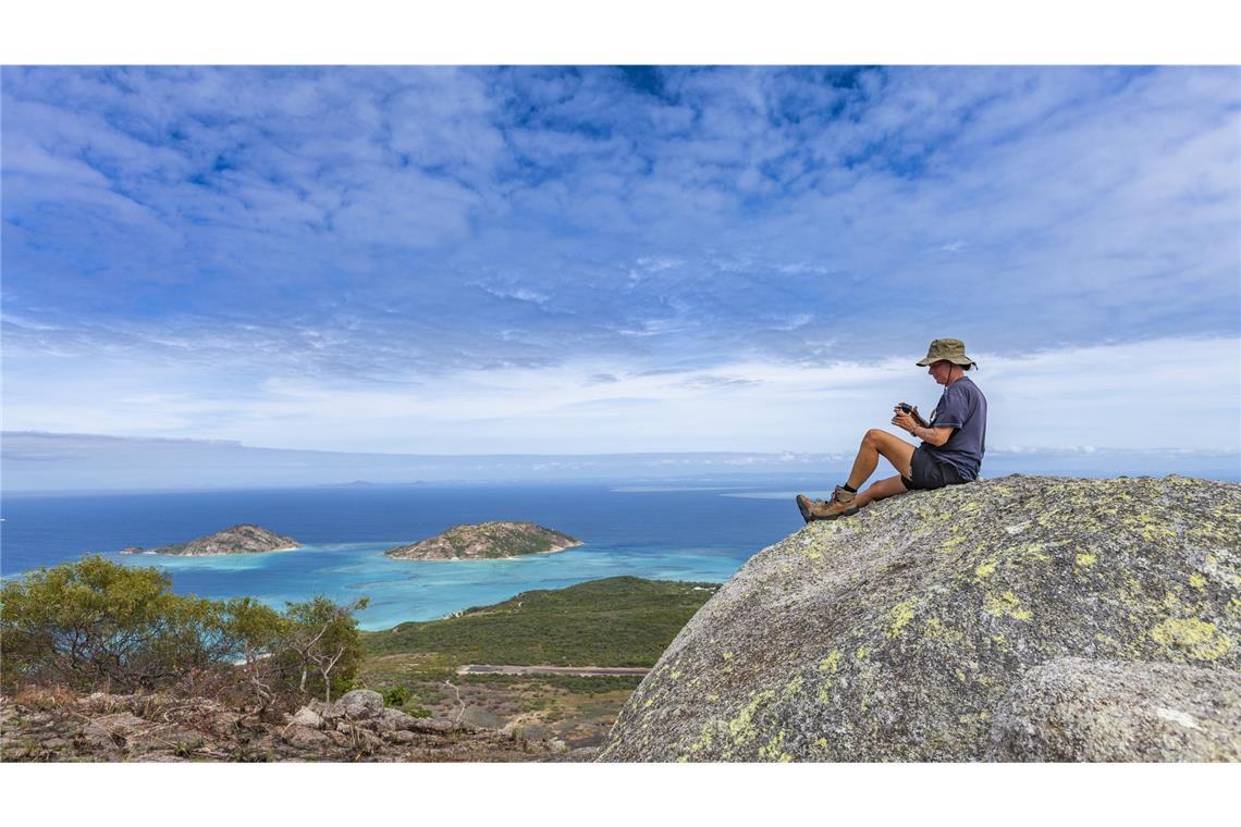 Von Cooks Look hat man einen grandiosen Blick auf Lizard Island und den Ozean.