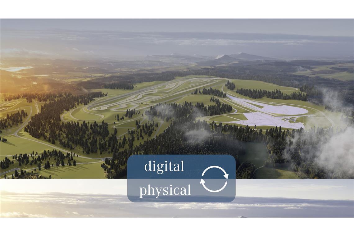 Von dem Testgelände in Immendingen gibt es einen digitalen Zwilling – der eine milimetergenaue Simulation davon ist.