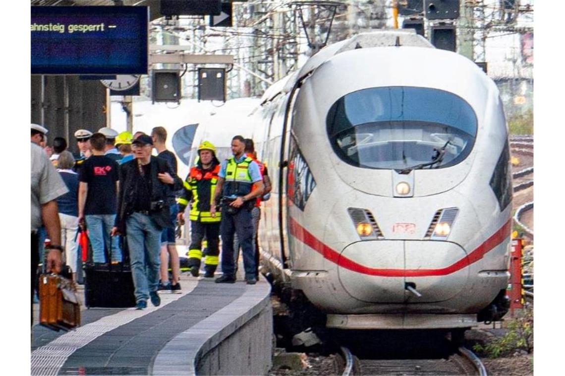 Mutmaßlicher Frankfurt-Täter wurde psychiatrisch behandelt Von diesem ICE wurde der Achtjährige überrollt und tödlich verletzt. Foto: Frank Rumpenhorst