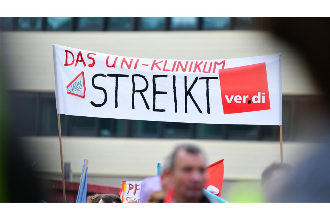 Bundesweite Warnstreiks an Universitätskliniken dauern noch bis Mittwoch an