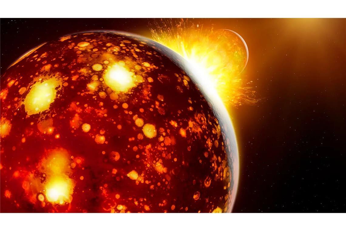 Vor 4,5 Milliarden Jahre kollidierte der Protoplanet Theia mit der jungen Erde. Aber woher kam er?