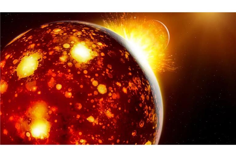 Vor 4,5 Milliarden Jahre kollidierte der Protoplanet Theia mit der jungen Erde. Aber woher kam er?