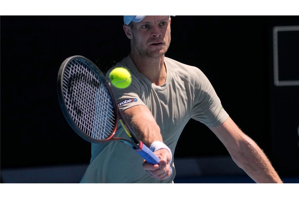 Vor allem im ersten Satz brachte Yannick Hanfmann den Weltranglisten-Ersten in große Bedrängnis.