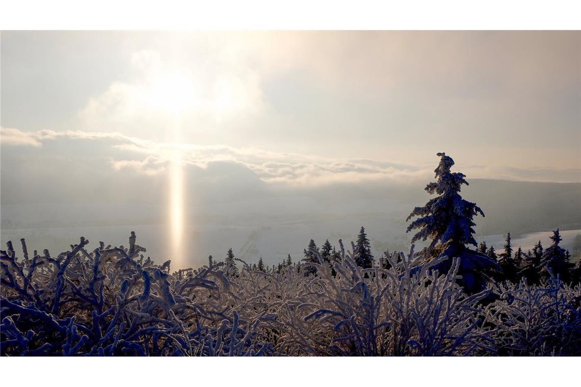 Minus 19,7 Grad im Erzgebirge gemessen Vor allem in Ostdeutschland ist es zurzeit bitterkalt.