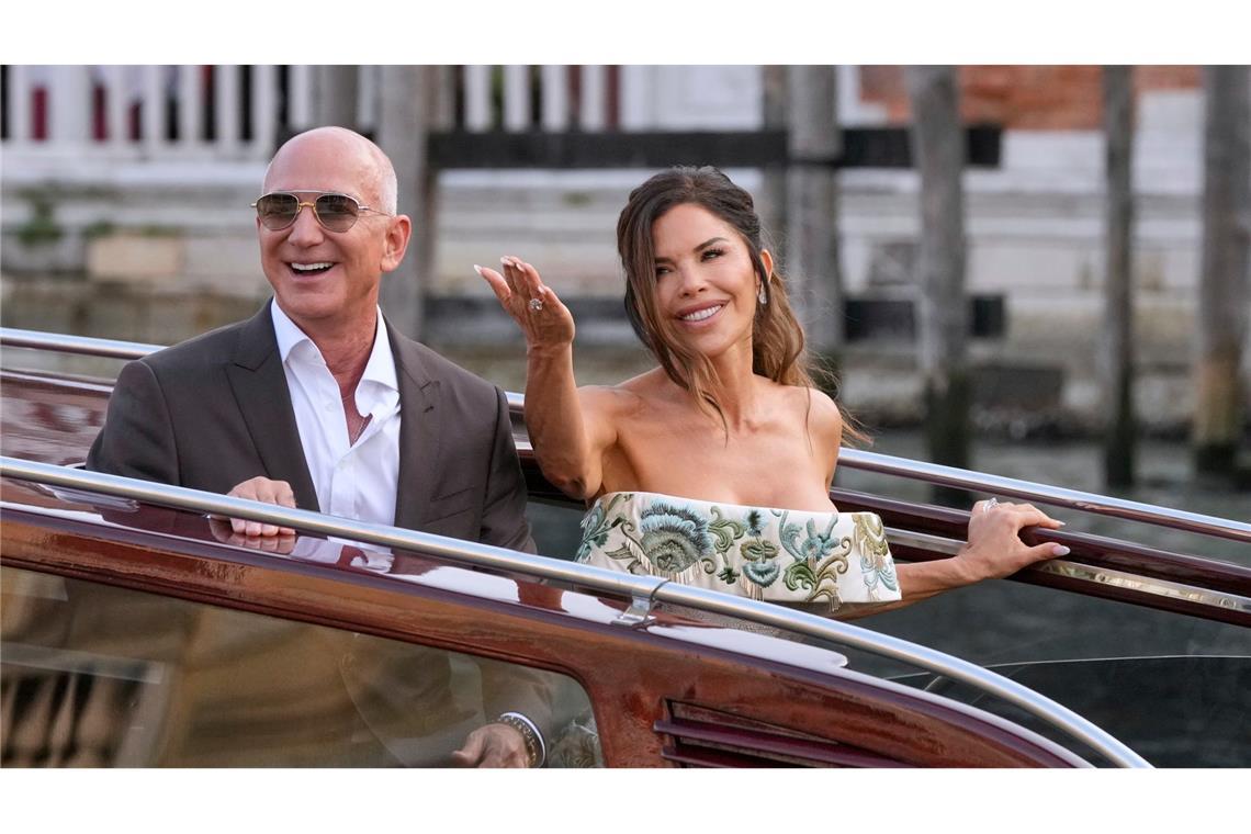 Vor einem Jahr heirateten Amazon-Milliardär Jeff Bezos und Laura Sánchez in Venedig. (Archivbild)