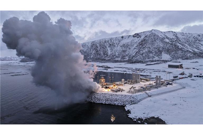 Vorbereitungen zum zweiten Testflug am Weltraumbahnhof in Norwegen. (Handout)