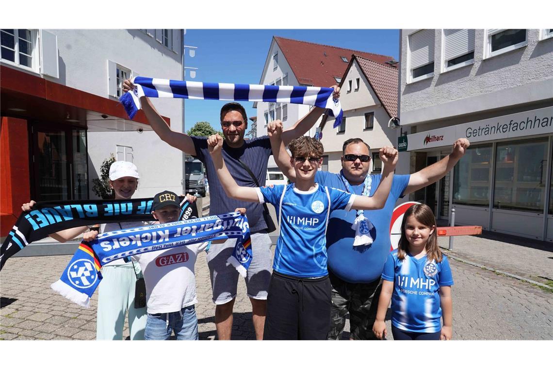 Vorfreude auf das WFV-Pokalfinale bei den Fans der Blauen.