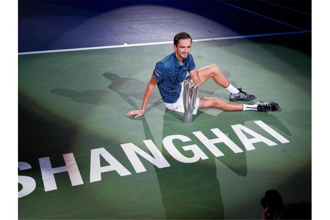 Vorjahressieger Daniil Medwedew wird seinen Titel in Shanghai in diesem Jahr nicht verteidigen können. Foto: Andy Wong/AP/dpa